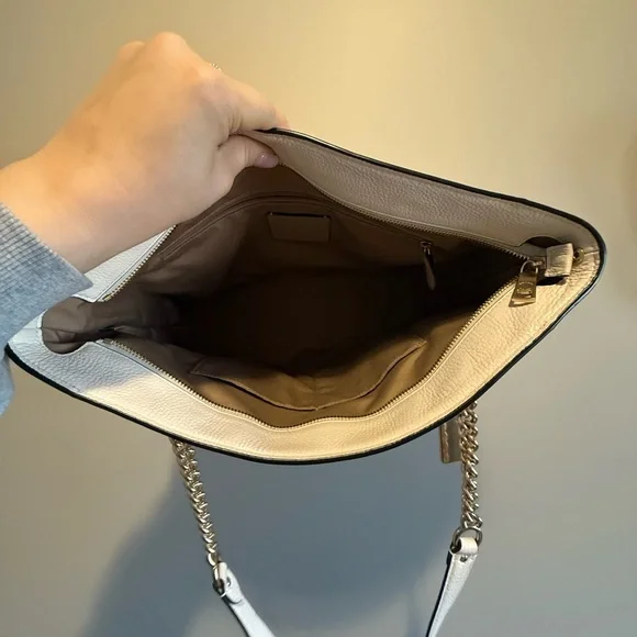 Coach Floral White Tote Bag NEW - Picture 3 of 4